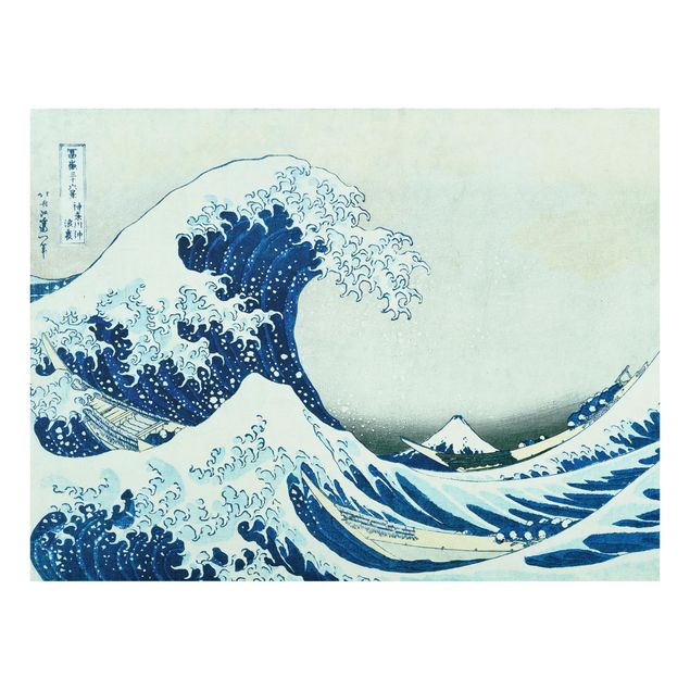 Glas Spritzschutz - Katsushika Hokusai - Die grosse Welle von Kanagawa - Querformat - 4:3