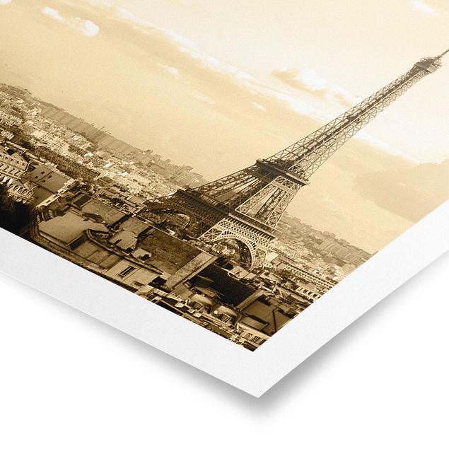 Poster - I Love Paris - Panorama Querformat