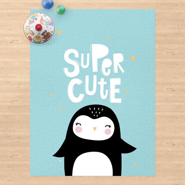 Moderner Teppich Super Cute Pinguin