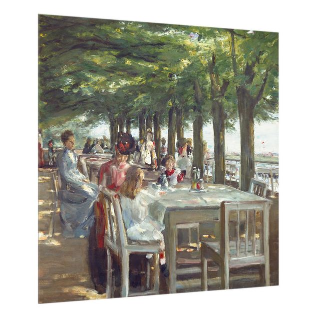 Glas Spritzschutz - Ma: Liebermann - Terrasse des Restaurants Jacob - Quadrat - 1:1
