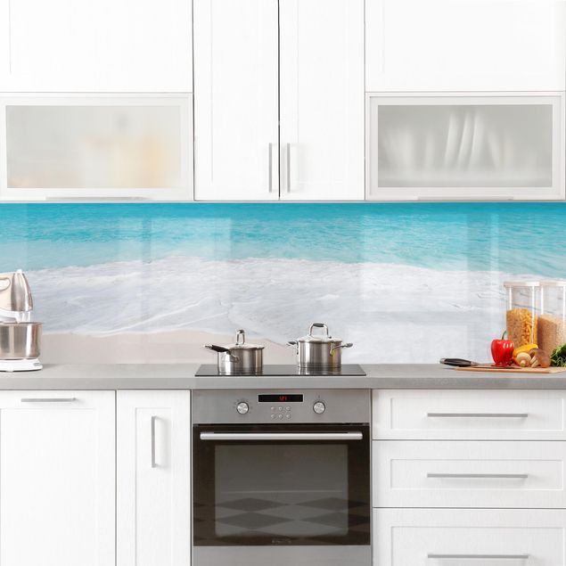 Küchenrückwand - Blaue Welle