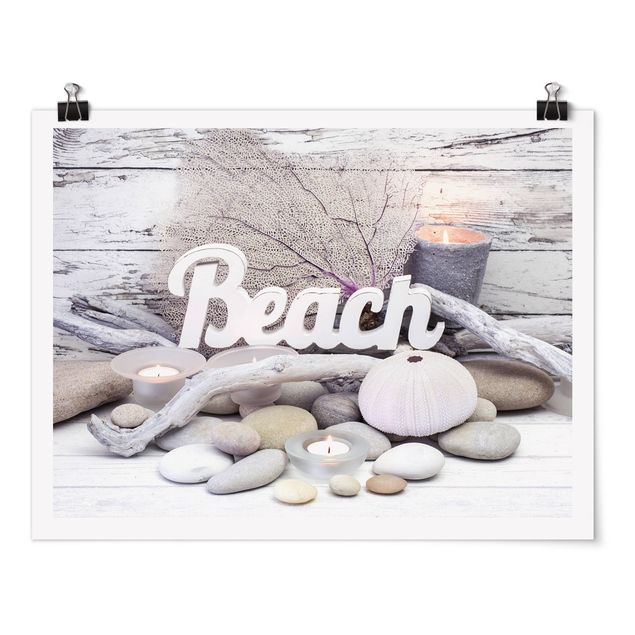 Poster - Wellness Beach Dekoration - Querformat 3:4