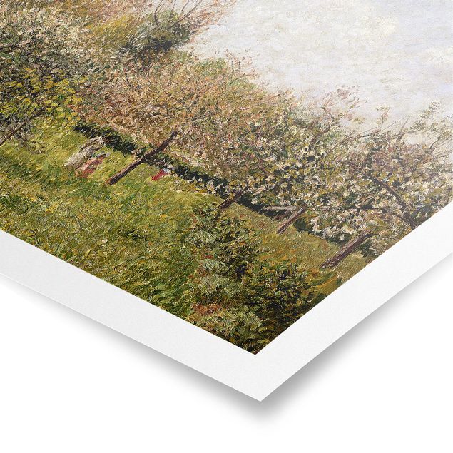 Poster - Camille Pissarro - Frühling in Eragny - Querformat 3:4