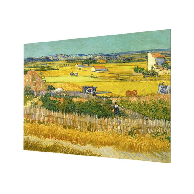 Glas Spritzschutz - Vincent van Gogh - Die Ernte - Querformat - 4:3
