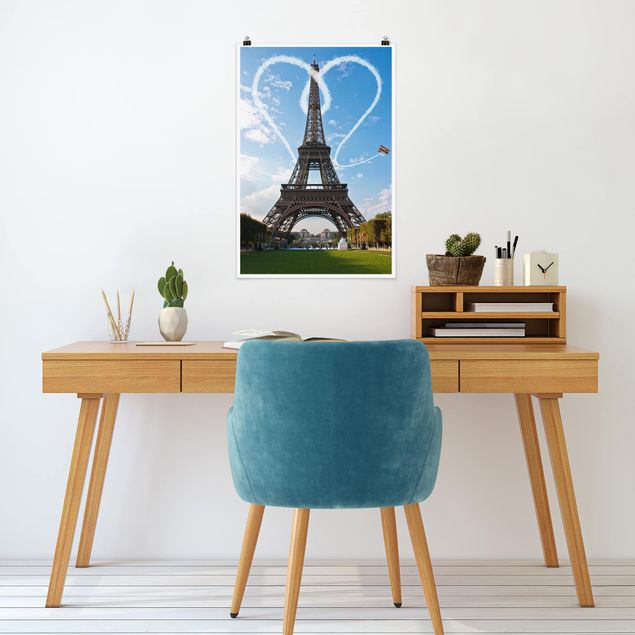 Poster - Paris - City of Love - Hochformat 3:2