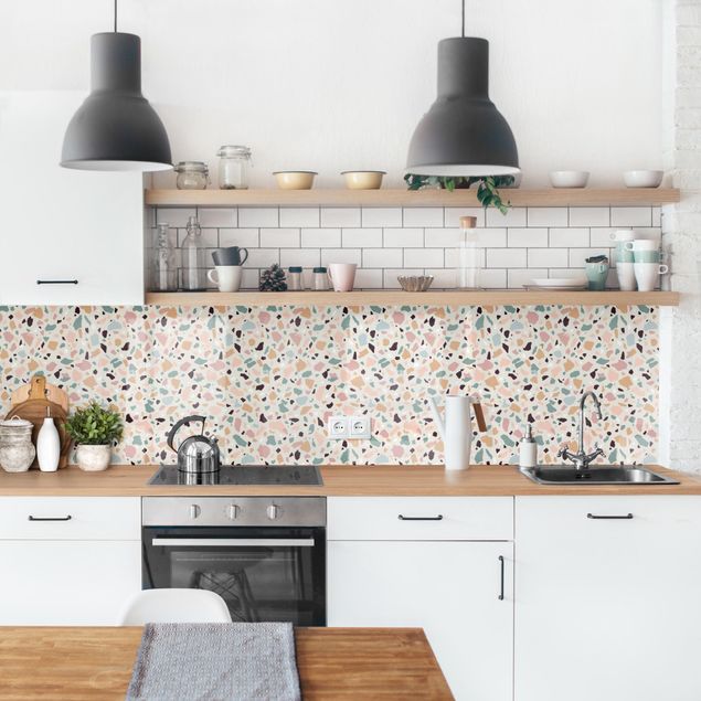 Küchenrückwand - Terrazzo Muster Napoli II