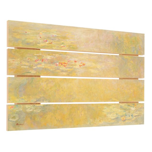 Holzbild - Claude Monet - Seerosenteich - Querformat 2:3