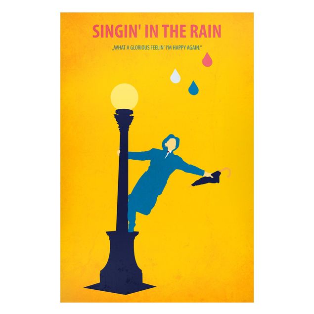 Magnettafel - Filmposter Singing in the rain - Memoboard Hochformat 3:2