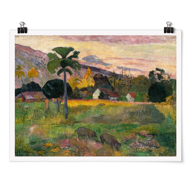 Poster - Paul Gauguin - Komm her - Querformat 3:4