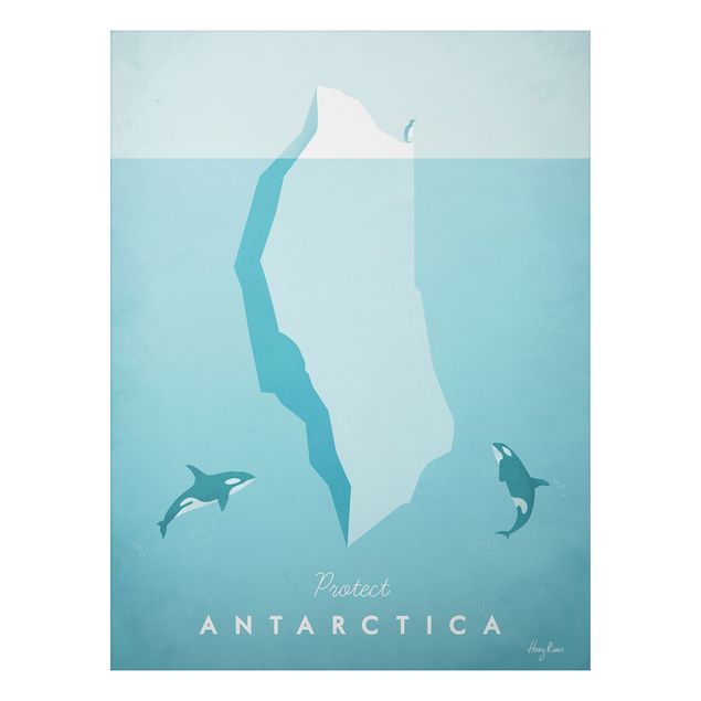 Aluminium Print - Reiseposter - Antarktis - Hochformat 4:3