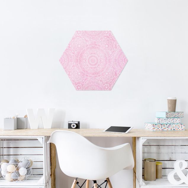 Hexagon Bild Forex - Muster Mandala Rosa