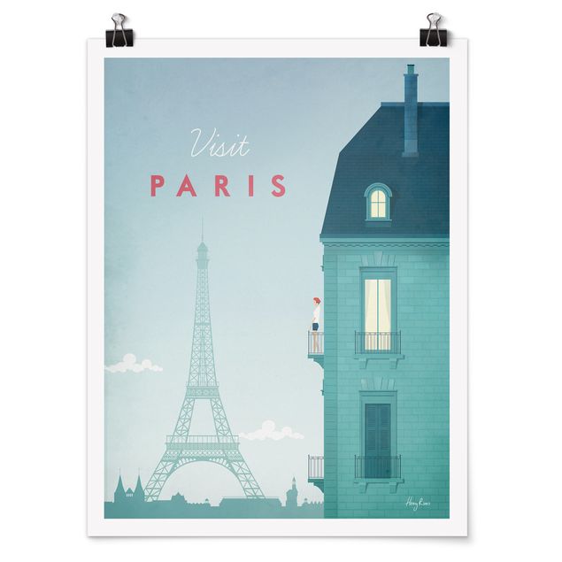 Poster - Reiseposter - Paris - Hochformat 4:3