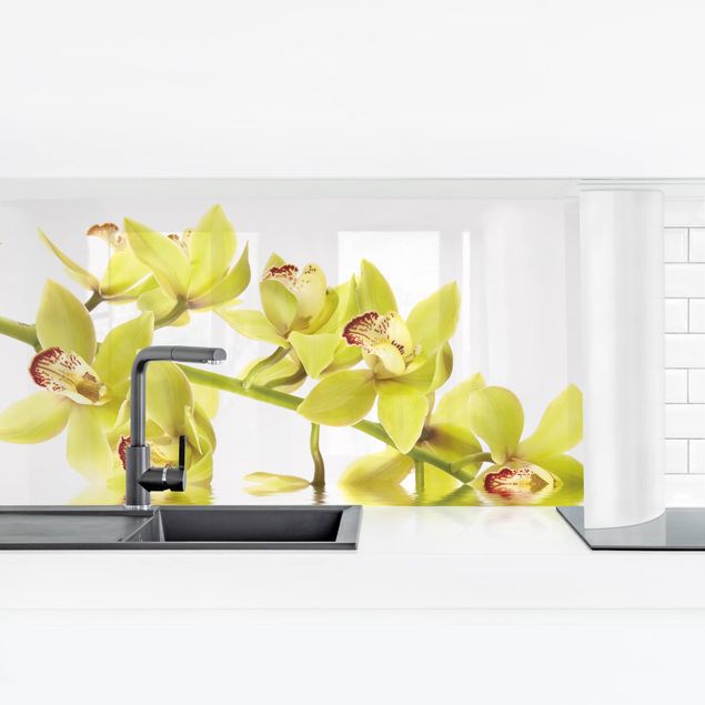 Küchenrückwand - Elegant Orchid Waters