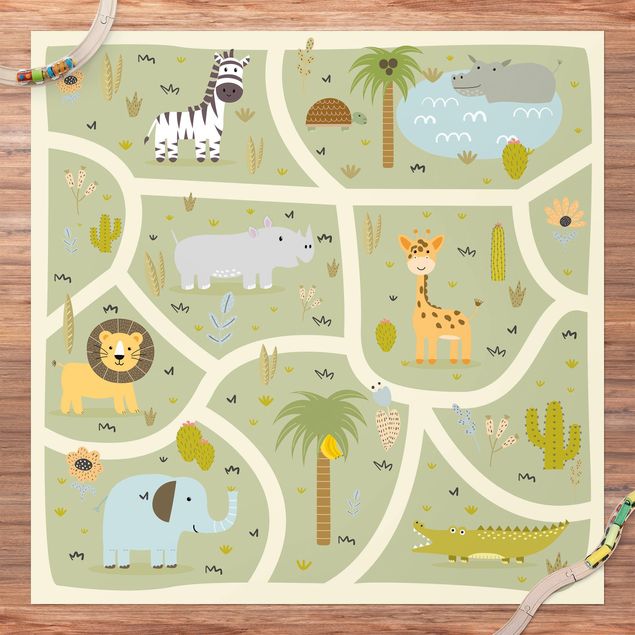 Spielteppich Safari - Die große Vielfalt der Tiere
