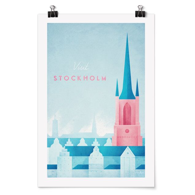 Poster - Reiseposter - Stockholm - Hochformat 3:2