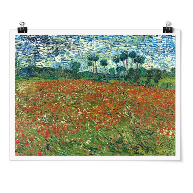 Poster - Vincent van Gogh - Mohnfeld - Querformat 3:4
