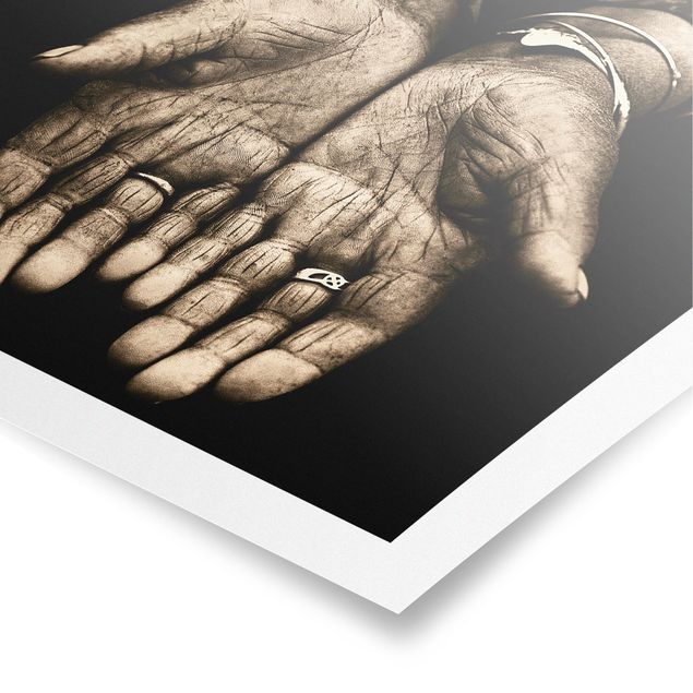 Poster - Indian Hands - Quadrat 1:1