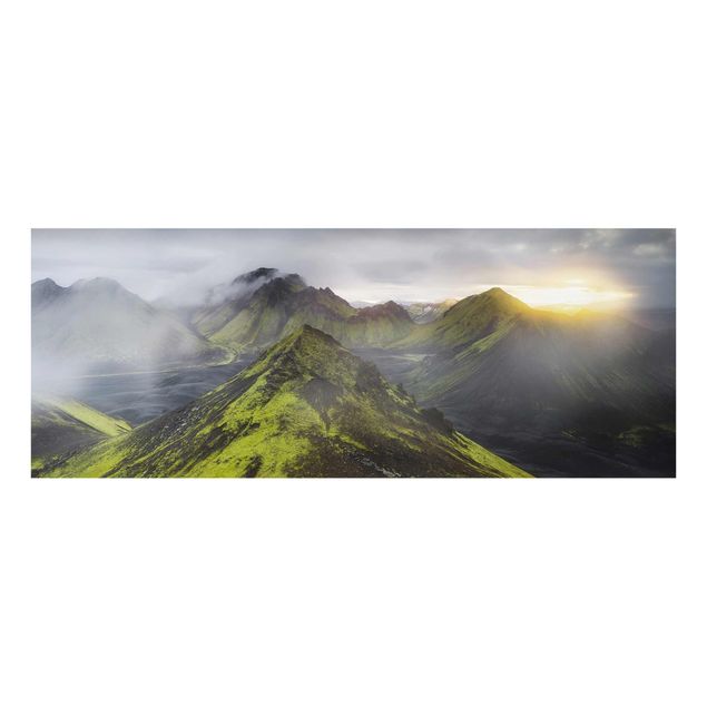 Glasbild - Storkonufell Island - Panorama