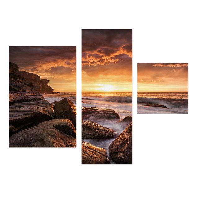 Leinwandbild 3-teilig - Cape Solander - Collage 1