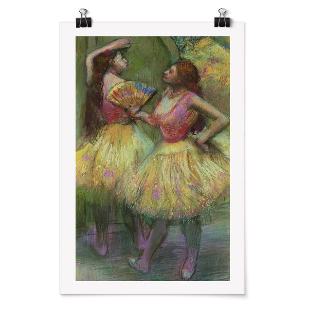 Poster - Edgar Degas - Zwei Tänzerinnen - Hochformat 3:2