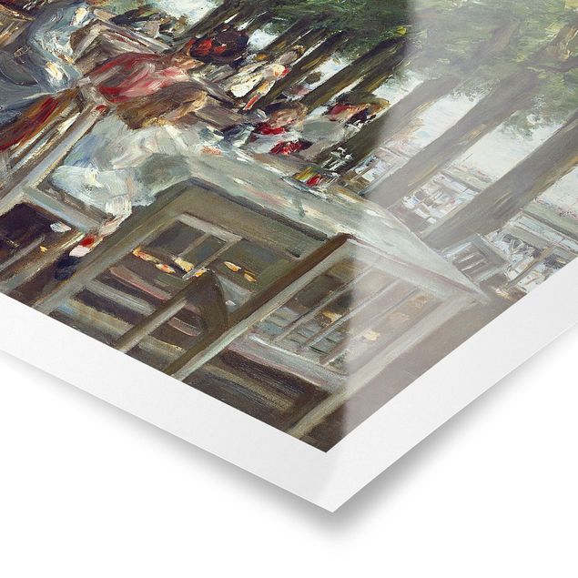 Poster - Max Liebermann - Terrasse des Restaurants Jacob - Quadrat 1:1