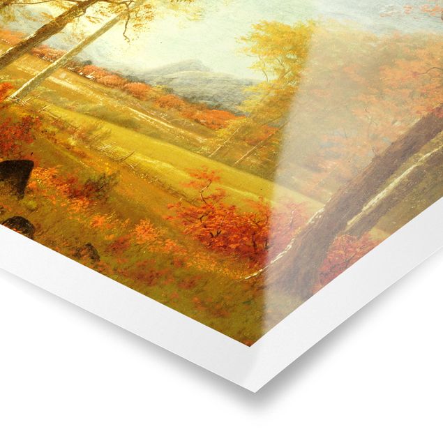 Poster - Albert Bierstadt - Herbst in Oneida County, New York - Hochformat 3:4