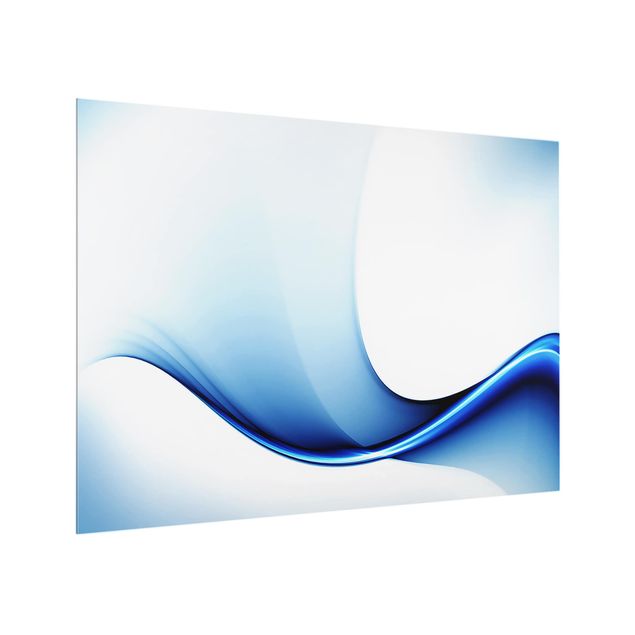 Glas Spritzschutz - Blaue Wandlung - Querformat - 4:3