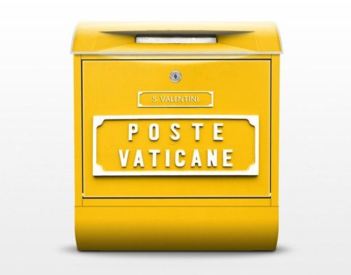 Briefkasten mit Wunschtext - Briefkasten im Vatikan - mit Zeitungsfach
