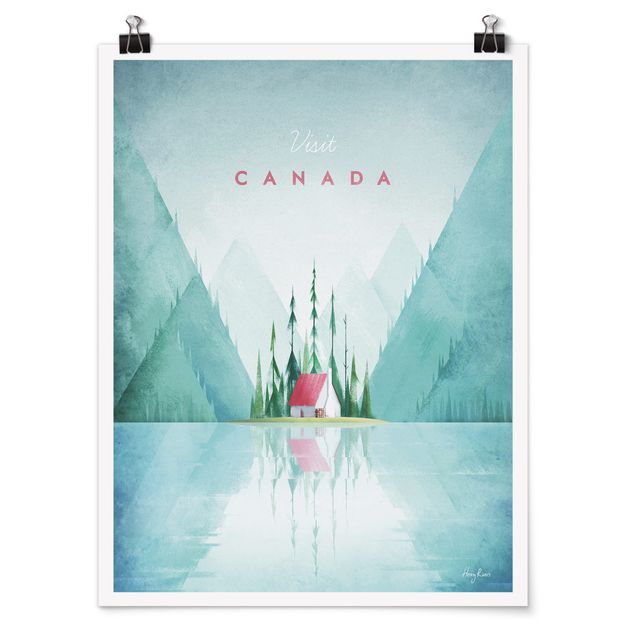 Poster - Reiseposter - Canada - Hochformat 4:3