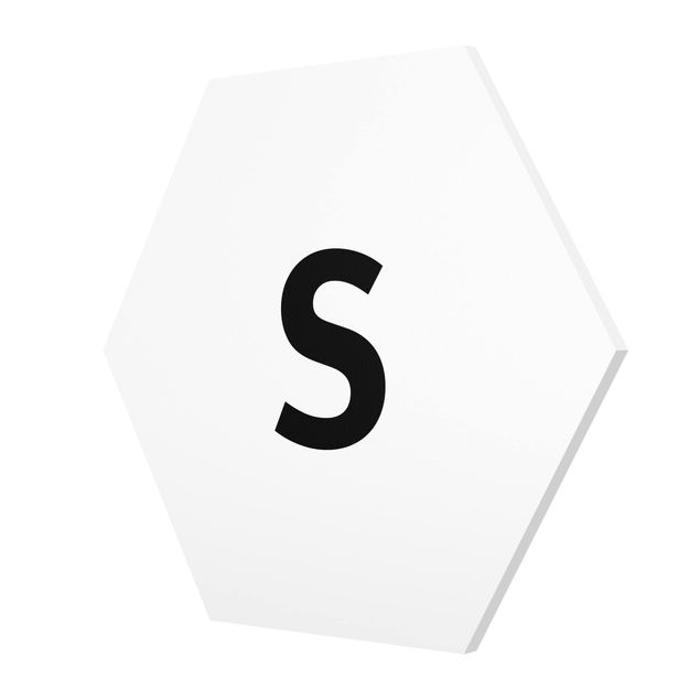 Hexagon Bild Forex - Buchstabe Weiß S