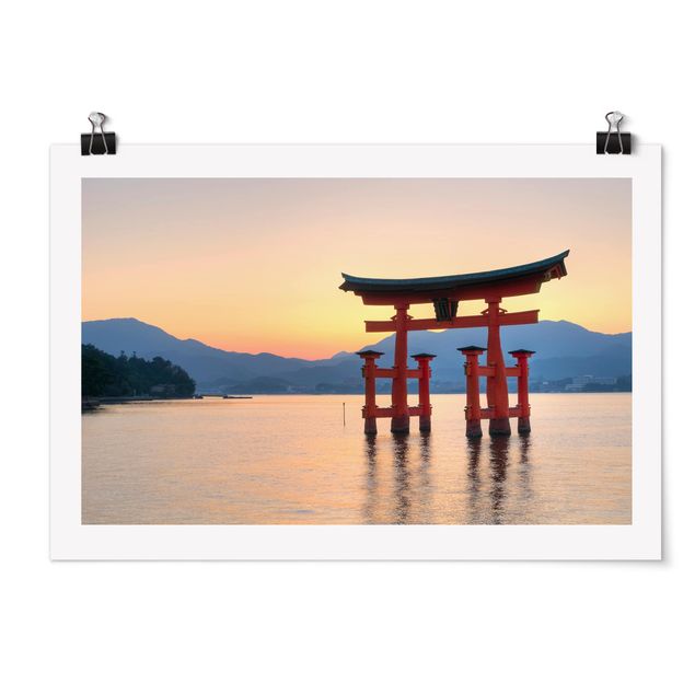Poster - Torii am Itsukushima - Querformat 2:3