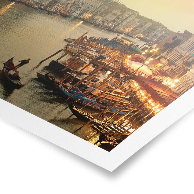 Poster - Großer Kanal von Venedig - Quadrat 1:1