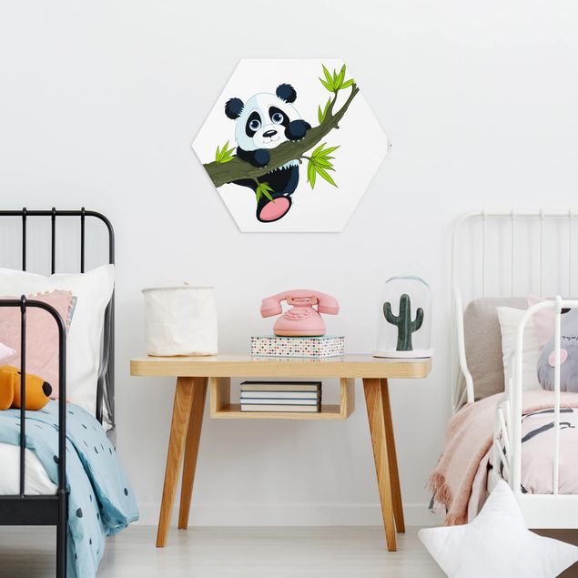 Hexagon Bild Forex - Kletternder Panda