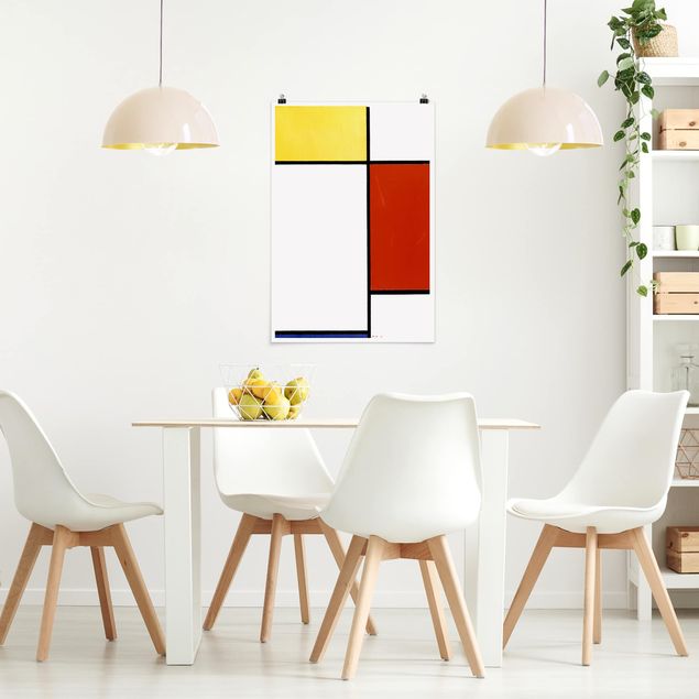 Poster - Piet Mondrian - Komposition I - Hochformat 3:2