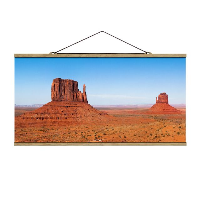 Stoffbild mit Posterleisten - Rambling Colorado Plateau - Querformat 2:1