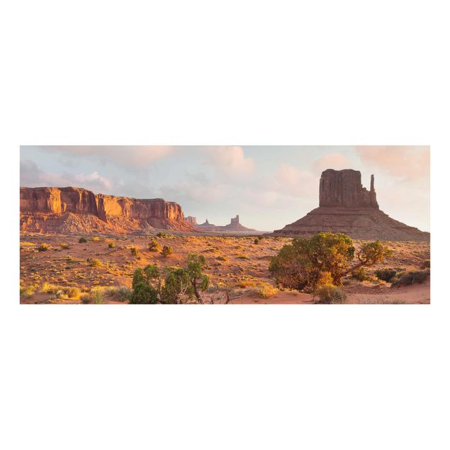 Glasbild - Monument Valley Navajo Tribal Park Arizona - Panorama