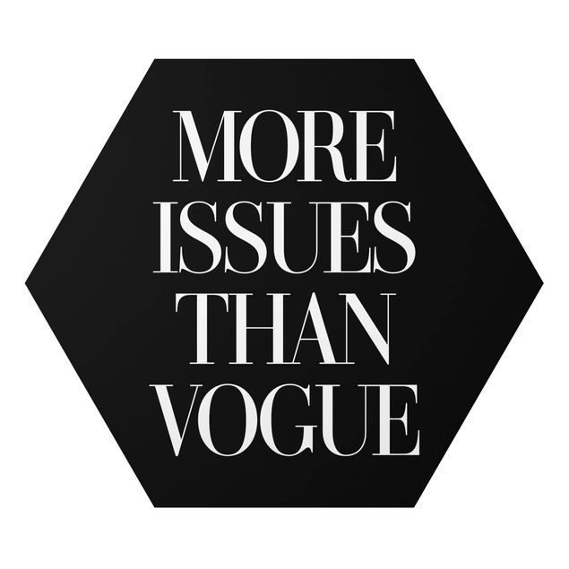 Hexagon Bild Alu-Dibond - More issues than Vogue