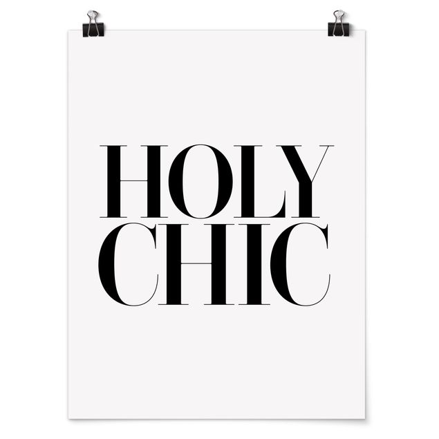 Poster - HOLY CHIC - Hochformat 3:4