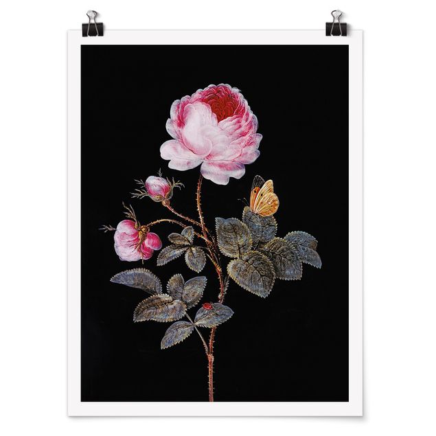 Poster - Barbara Regina Dietzsch - Die hundertblättrige Rose - Hochformat 4:3
