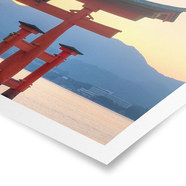 Poster - Torii am Itsukushima - Panorama Querformat