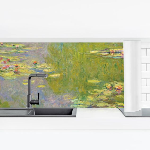 Küchenrückwand - Claude Monet - Grüne Seerosen