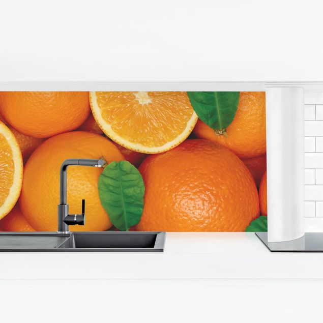 Küchenrückwand - Saftige Orangen