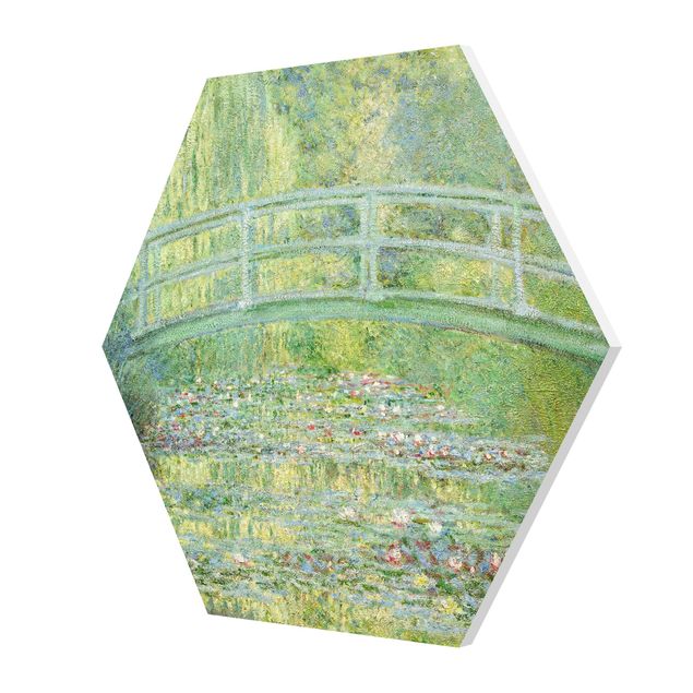 Hexagon Bild Forex - Claude Monet - Japanische Brücke