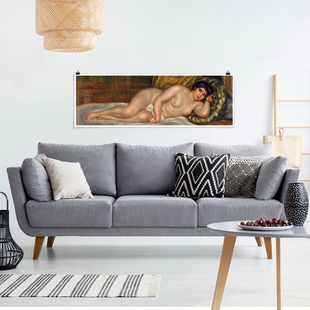 Poster - Auguste Renoir - Liegender Akt - Panorama Querformat