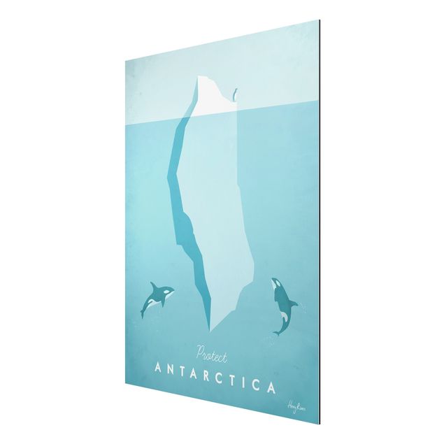 Aluminium Print - Reiseposter - Antarktis - Hochformat 4:3