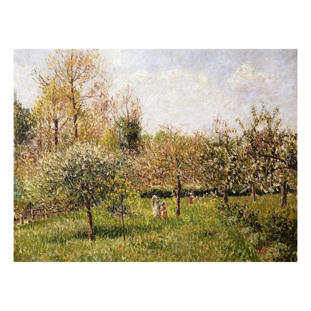 Glas Spritzschutz - Camille Pissarro - Frühling in Eragny - Querformat - 4:3