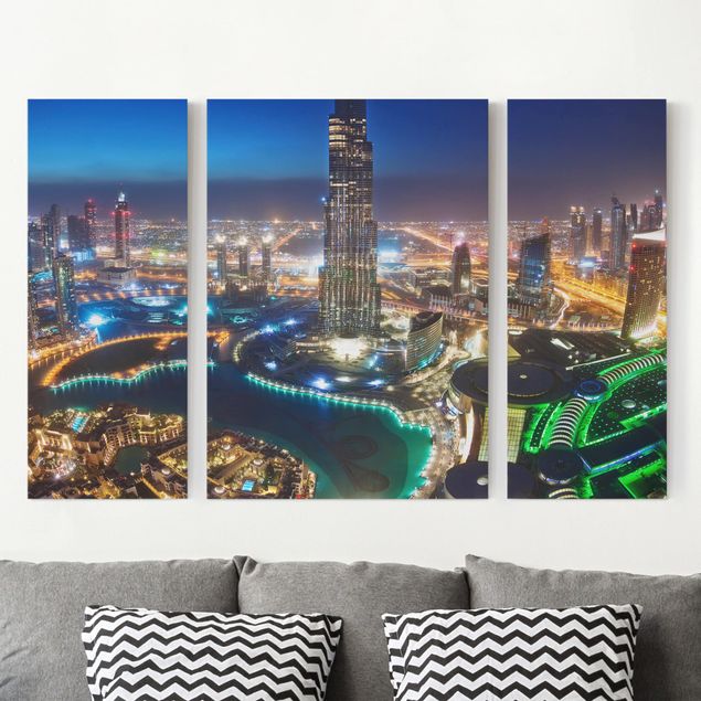 Leinwandbild 3-teilig - Dubai Marina - Triptychon