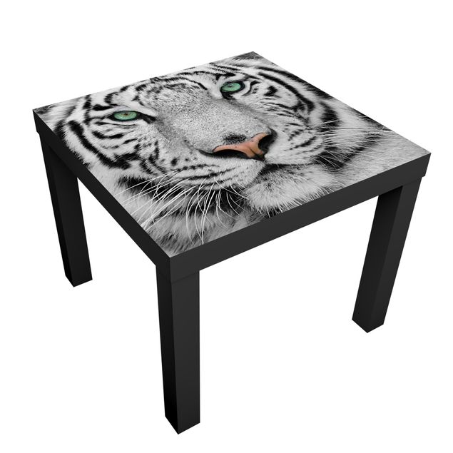 Möbelfolie für IKEA Lack - Klebefolie Weißer Tiger