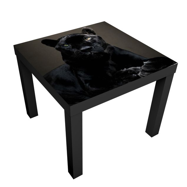 Möbelfolie für IKEA Lack - Klebefolie Black Puma