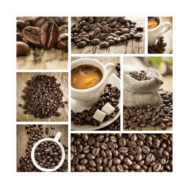Kleine Teppiche Kaffee Collage